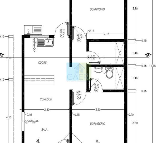 Modelo de 66 m2marcadeagua